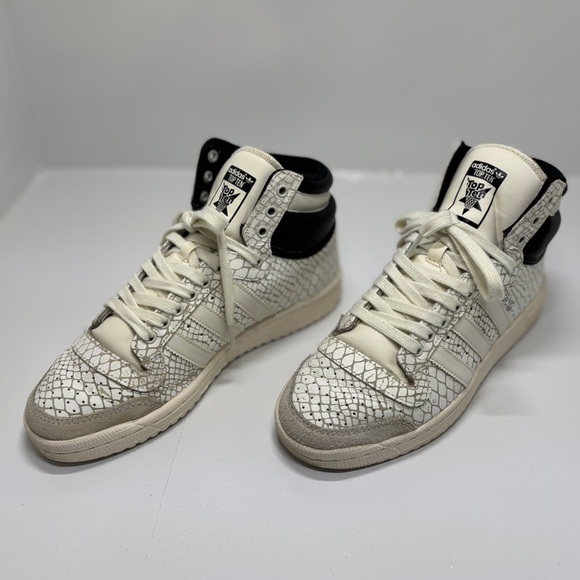 Adidas Top Ten Hi Snakeskin Women’s Size 8 Rare Retro High Top Sneakers - Picture 2 of 16